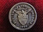 Philippinen / USA 1905 Scarce Phillipines Ten 10 Centavos 1905 - 471 Expl. in Proof UNC- ex PP