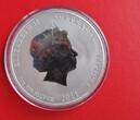 Australien 2 Dollars 2011 Australia 2 oz. silver Year of the rabbit BU (MS65-70) in Kapsel