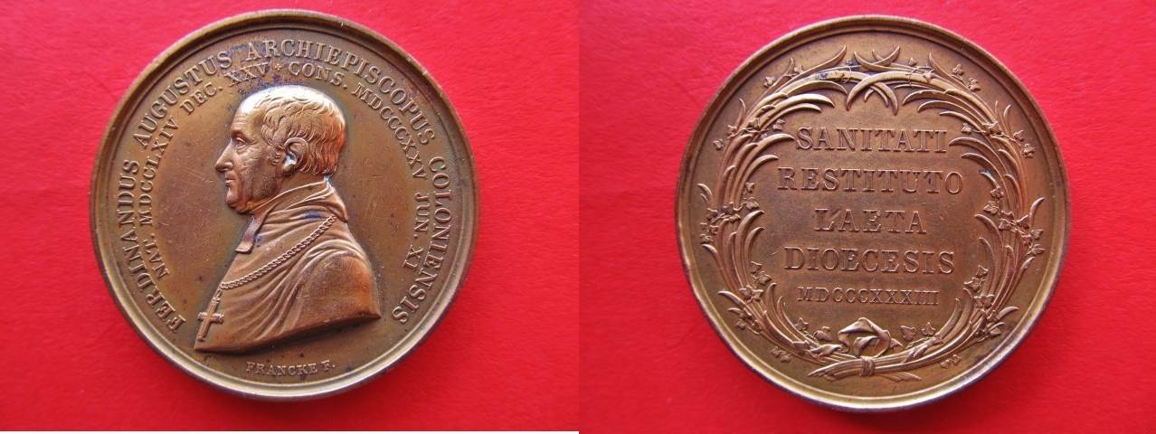 Médaille En Bronze Études Historiques 1833-1933, Avec Boîte D'origine