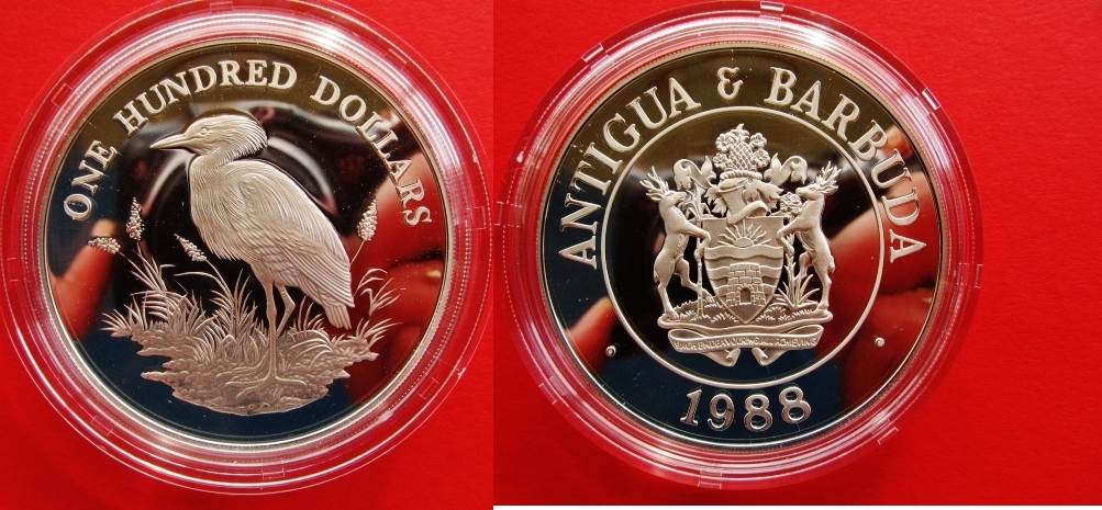 Antigua & Barbuda 100 Dollars 1988 One Hundred Dollars - Tropical