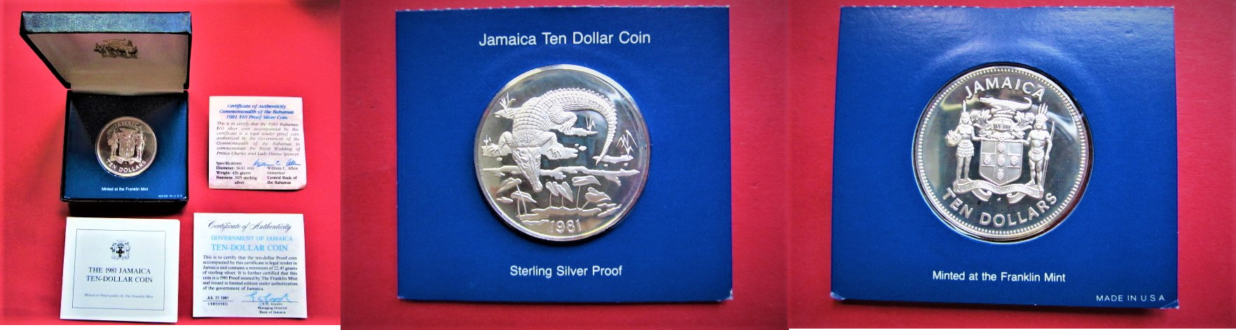 Jamaica 25 dollars UNICEF For the Children proof silver coin 2001