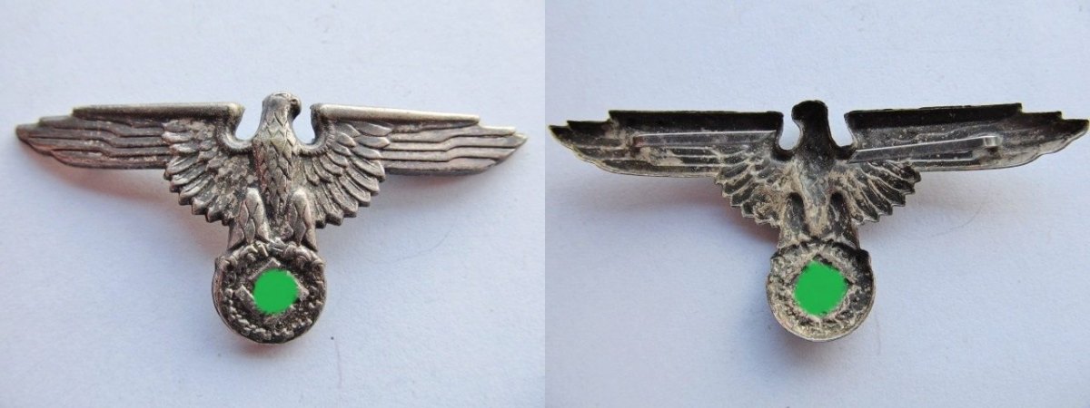 Drittes Reich 1933 1945 Mutzenadler Mutzenabzeichen Adler Halt Hakenkreuz Gross Ca 68 X 30mm Ef Ma Shops