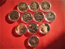 Gibraltar Lot / Serie, 11 St. 11 x 1 Crown Cu/Ni Summer Olympic Games Sydney - scarce -