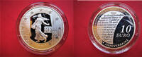 Frankreich 10 Euro 10 € - Silber - Proof - 50 J. Erklärung der Menschenrechte - Droits de l`homme -