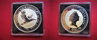 Australien 1 Dollar 1 Unze Australian Kookaburra 1 oz. Silber Silberunze - Kleberest auf Kapsel -
