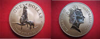 Australien 1 Dollar Silberunze - Känguruh - Känguru - Kangaroo - 1 Unze Feinsilber - One Dollar -