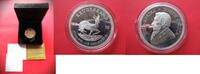 Südafrika Krügerrand 1 silver ounce oz Proof in Box + COA - scarce -