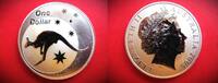 Australien 1 Dollar Silberunze - Känguruh - Känguru - Kangaroo - 1 Unze Feinsilber - One Dollar -