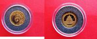 China 20 Yuan 1/20 Unze Gold - PANDA - Miniatur Goldmünze, 1/20 Goldunze