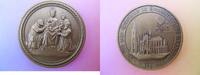 Köln Medaille 700 jähr. Gedenkfeier Grundsteinlegung Kölner Dom / Anbetung Jesu - Bronze