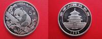 China 5 Yuan Panda an Gewässer - 1/2 Unze Feinsilber - Silber - 1/2 Silberunze Pandabär -