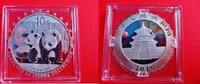 China 10 Yuan Silber - Panda - Silberpanda - 1 Unze - Silberunze - 31,1g - etwas angelaufen -