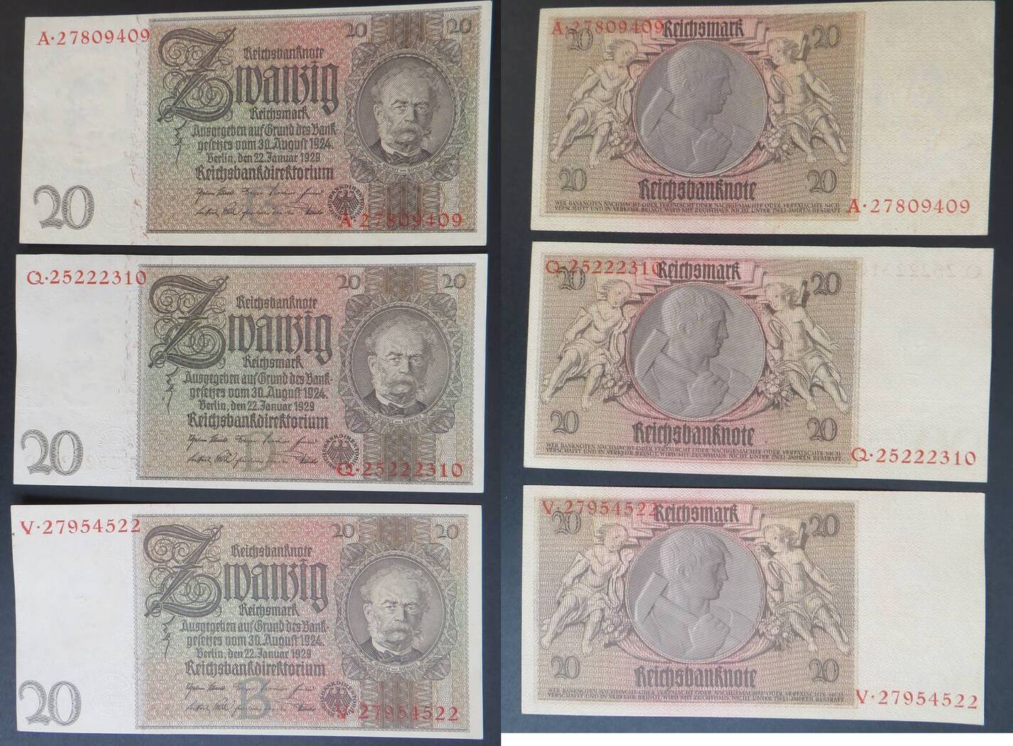 Reichsbanknoten, Reichsbanknoten 