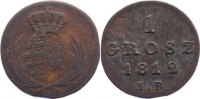 Polen Cu 1 Grosz Fürstentum Warschau 1810-1815. -