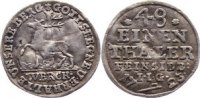Stolberg-Stolberg Ausbeute 1/48 Taler Christoph Friedrich und Jost Christian 1704-1738. -