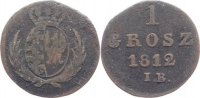 Polen Cu 1 Grosz Fürstentum Warschau 1810-1815. -
