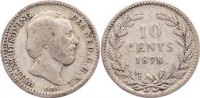 Niederlande-Königreich 10 Cent Wilhelm III. 1849-1890. -