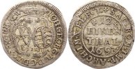 Sachsen-Albertinische Linie 1/12 Taler Johann Georg IV. 1691-1694. -