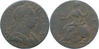 Großbritannien Cu Halfpenny George III. 1760-1820. -