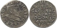 Polen 3 Gröscher 1 Sigismund III. 1587-1632. -