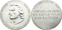 Personenmedaillen Silbermedaille Schiller, Friedrich von *1759, +1805, deutscher Dichter. -