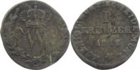 Württemberg Kreuzer Wilhelm I. 1816-1864. -