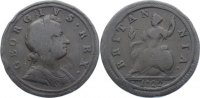 Großbritannien Cu Halfpenny George I. 1714-1727. -