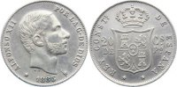 Philippinen 20 Centavos Alfonso XII. 1874-1885. -