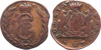 Russland Cu Kopeke Katharina II. 1762-1796. -