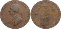 Großbritannien Cu 1/2 Penny Token. -