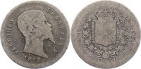 Italien-Risorgimento (Einigungsbewegung) 50 Centimi Viktor Emanuel II., König von Sardinien-Piemont 1849-1861. -