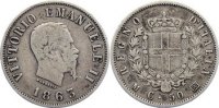 Italien-Königreich 50 Centesimi Vittorio Emanuele II. 1859/1861-1878. -