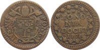 Italien-Kirchenstaat Cu Quattrino Pius VI. (Giovanni Angelo Braschi) 1775-1799. -