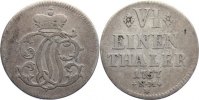 Trier, Erzbistum 1/6 Taler Johann Philipp von Walderdorff 1756-1768. -