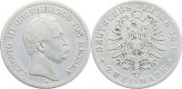 Hessen 2 Mark Ludwig III. 1848-1877. -