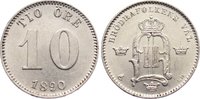 Schweden 10 Öre 1 Oskar II. 1872-1907. -