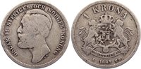 Schweden Krone Oskar II. 1872-1907. -