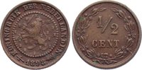 Niederlande-Königreich Cu 1/2 Cent Wilhelmina I. 1890-1948. -