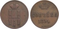 Russland Cu Kopeke Nikolaus I. 1825-1855. -