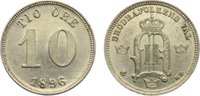 Schweden 10 Öre 1 Oskar II. 1872-1907. -