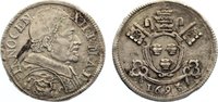 Italien-Kirchenstaat 1/12 Scudo Innocent XII. (A.Pignatelli) 1691-1700. -