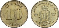 Schweden 10 Öre 1 Oskar II. 1872-1907. -