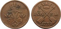Schweden Cu Öre 1 Friedrich I. 1720-1751. -
