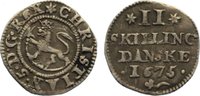 Norwegen 2 Skilling Christian V. 1670-1699. -