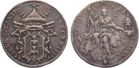 Italien-Kirchenstaat 1/2 Scudo Sedisvakanz 1823. -