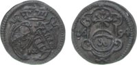 Sachsen-Albertinische Linie 1 Pfennig Johann Georg IV. 1691-1694. -