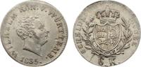 Württemberg 6 Kreuzer Wilhelm I. 1816-1864. -