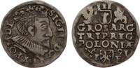 Polen 3 Gröscher 1 Sigismund III. 1587-1632. -