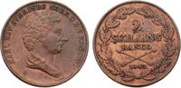 Schweden Cu 2 Skilling Karl XIV. Johann 1818-1844. -