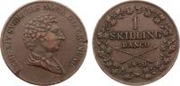 Schweden Cu Skilling Banco Karl XIV. Johann 1818-1844. -